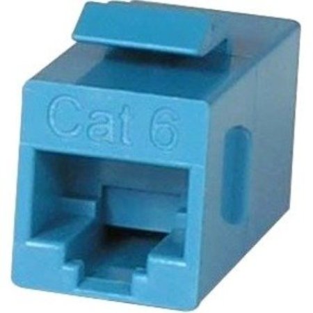 Unirise Usa Cat6 Rj45 Keystone In-Line Coupler, Blu C6-CPLR-BLU